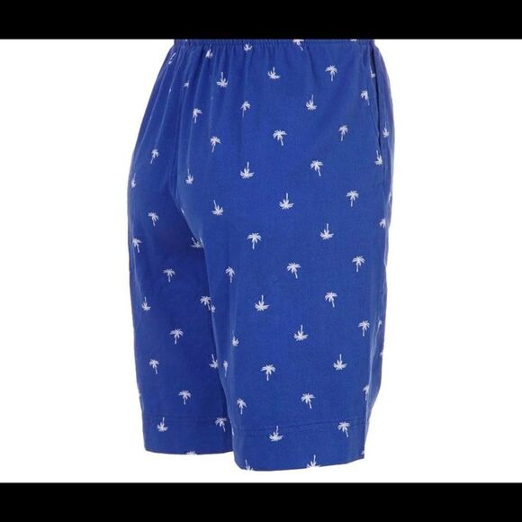 CORAL BAY Women's Small Palm Tree Drawstring Shorts - Picture 3 of 5